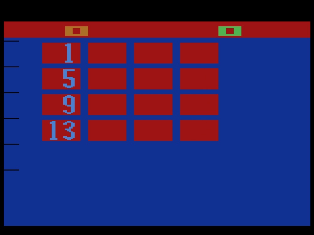 Screenshot of Hunt And Score for Atari 2600